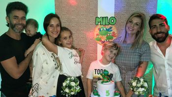 Mariano Martínez y Juliana Giambroni festejaron los cinco años de Milo