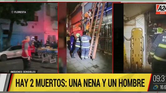 Derrumbe en Floresta: así rescataban a una nena de entre los escombros