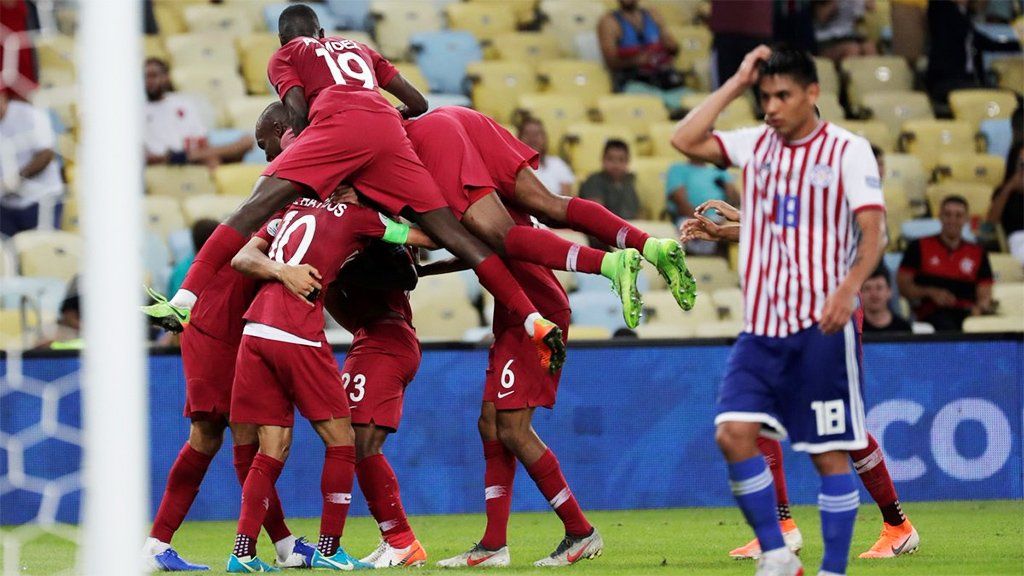 Paraguay le ganaba 2-0 a Qatar pero los asiáticos lo empataron 2-2 a fuerza de fútbol y buenas intenciones