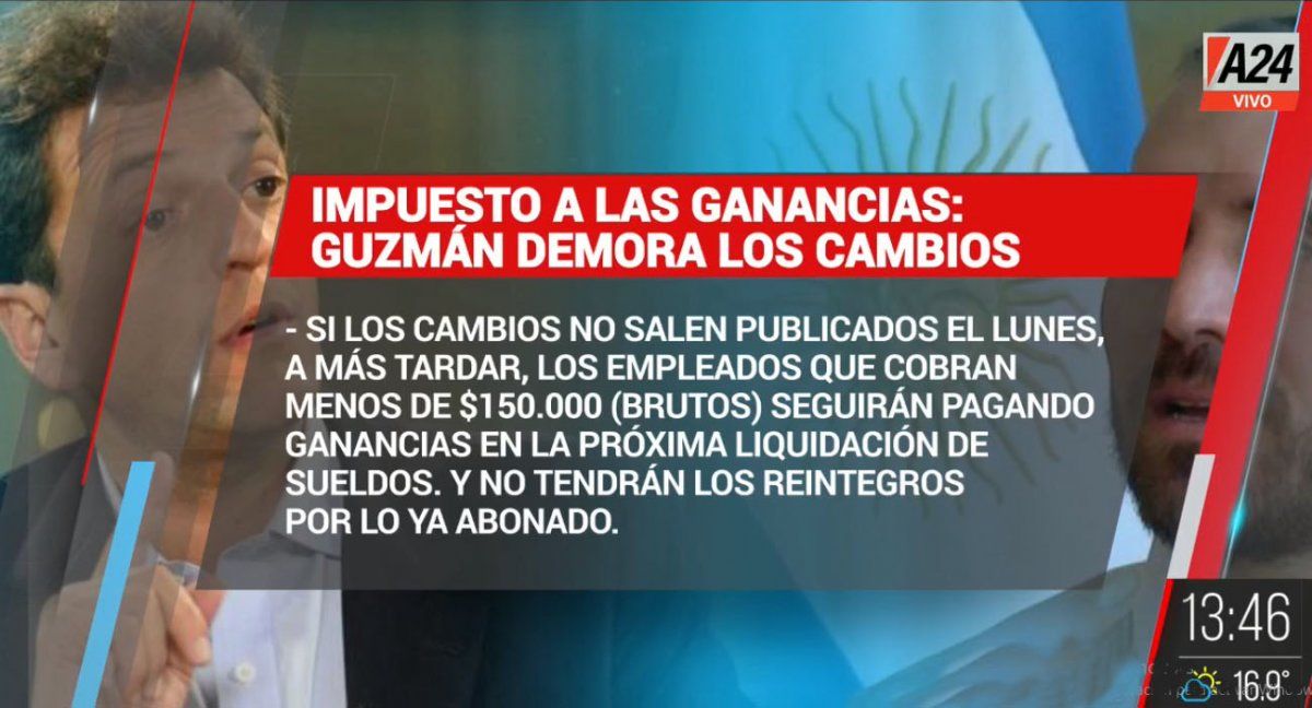 Si se demora la reglamentación de ganancias