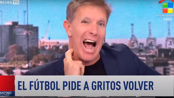 La furia de Fantino con el posible regreso del fútbol: Si vuelven con los papeles flojos les salto a la yugular