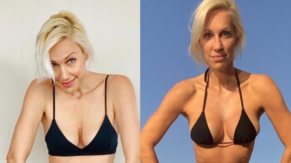 Ingrid Grudke mostró el antes y el después de su cambio físico