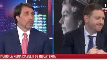 La broma de Eduardo Feinmann por la muerte de la Reina Isabel II que hizo que Jony Viale abandonara el estudio