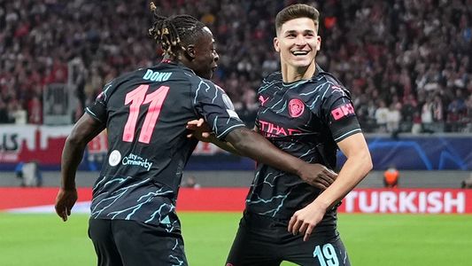 El golazo de Julián Álvarez que le dio la victoria al Manchester City ante el Leipzig