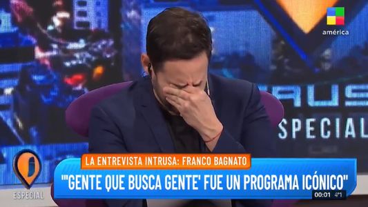 La emoción de Rodrigo Lussich al reencontrarse con Franco Bagnato en Intrusos
