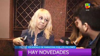 Claudia Villafañe se negó a hablar del pedido de nulidad de divorcio a Maradona