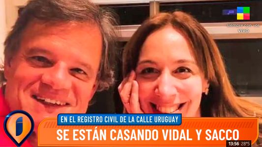 Se casaron María Eugenia Vidal y Quique Sacco, en una ceremonia muy íntima