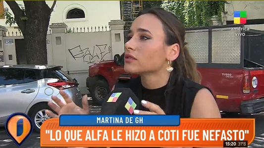 Martina destrozó a Alfa tras la última eliminación en Gran Hermano 2022: Lo que le hizo a Coti fue nefasto