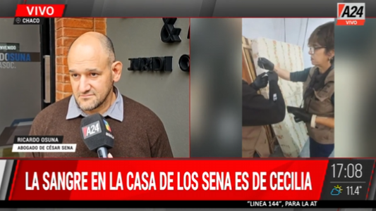 El abogado de César Sena dio detalles sobre el colchón donde encontraron sangre de Cecilia Strzyzowski