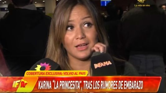 Karina negó estar esperando un bebé con el Kun Agüero