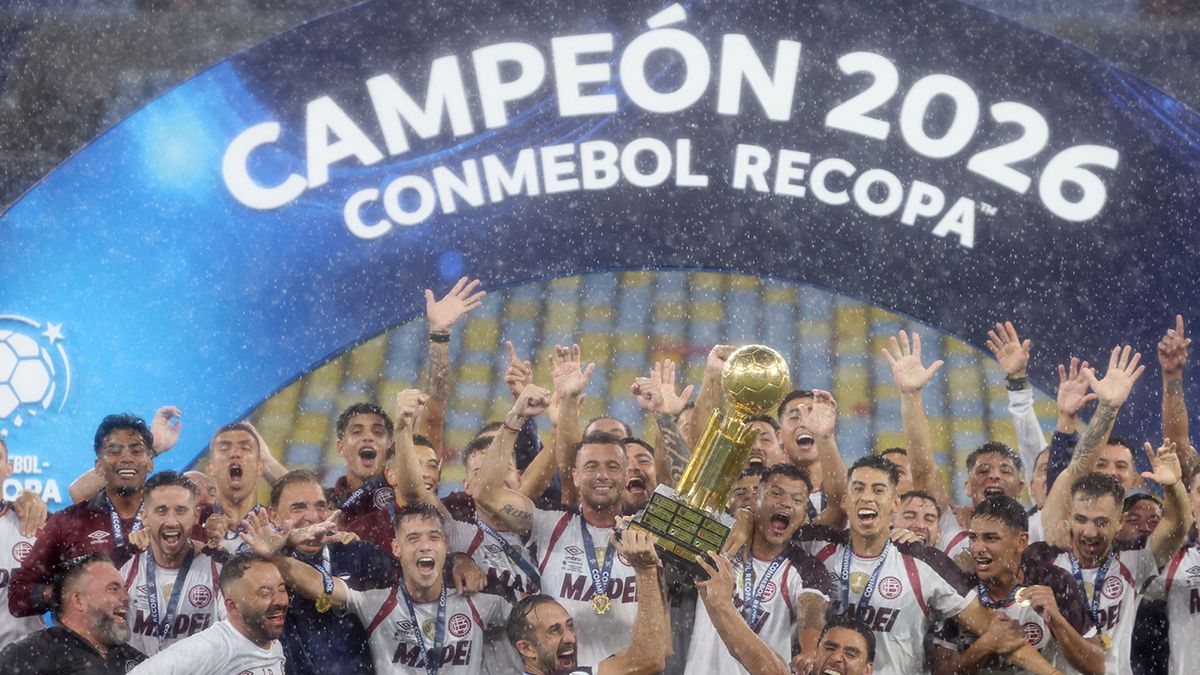 Lanús venció a Flamengo en el Maracaná y se consagró campeón de la Recopa Sudamericana en una final histórica. (Foto: Reuters)
