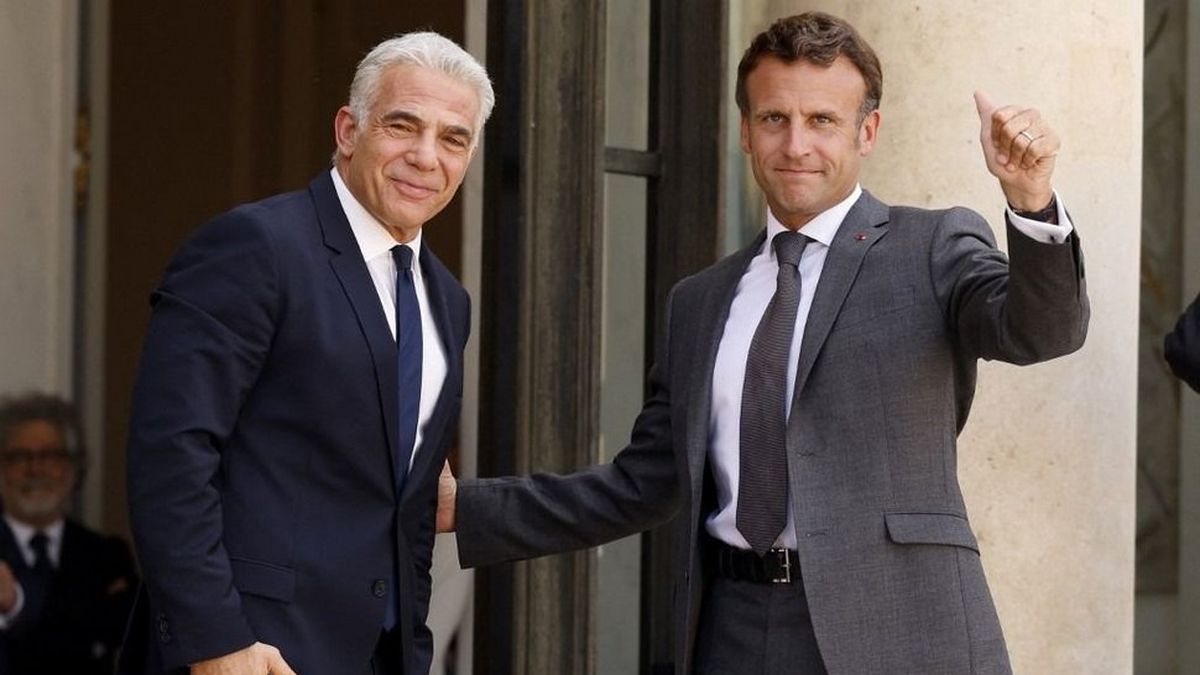 &nbsp;Emmanuel Macron recibió al primer ministro israelí