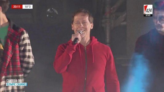 Matías Martin, conductor oficial de la fiesta en la 9 de Julio