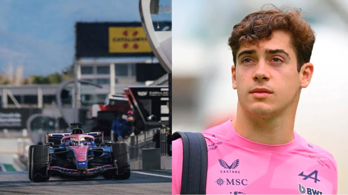 Susto para Alpine en Barcelona: el auto de Colapinto sufrió un problema técnico en medio de los tests