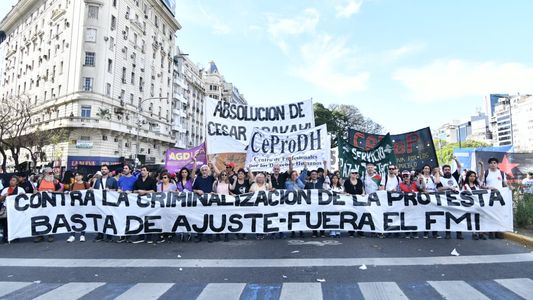 Caos en el centro porteño por una movilización de la izquierda contra la «criminalización de la protesta»