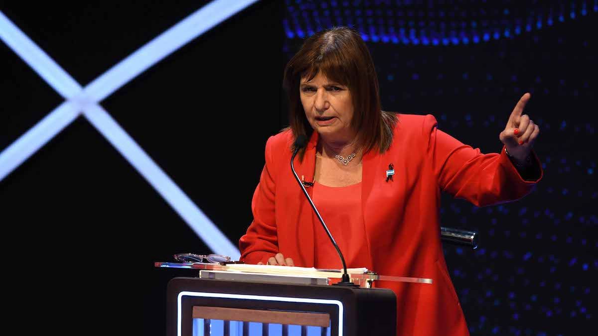 Patricia Bullrich autocalificó su performance en el debate (Foto: Télam).