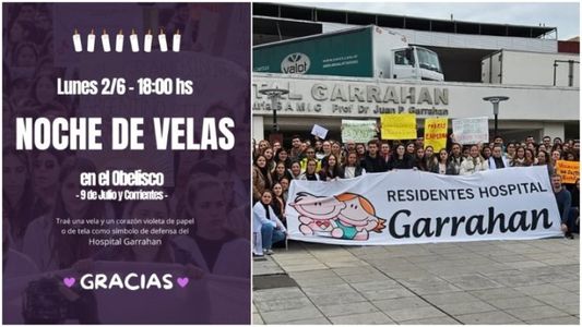 Garrahan: tras el anuncio del Gobierno, los residentes convocaron a una manifestación en el Obelisco