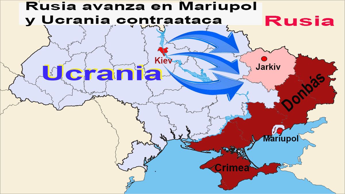 Mientras Rusia se concentra en el este de Ucrania y Mariupol, kiev lanza una contraofensiva desde Jarkiv (Foto: Archivo)