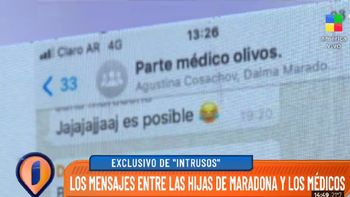 Parte médico Olivos: el grupo de WhatsApp de los hijos de Diego Maradona y los médicos