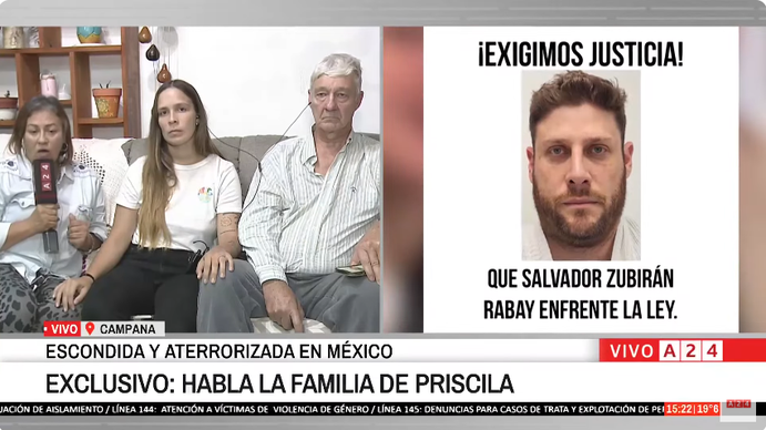 El duro relato de la familia de Priscila Sand, la argentina amenazada por su marido en México