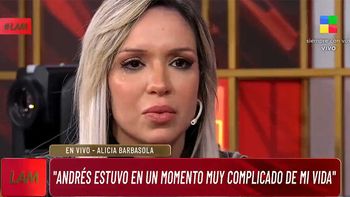 alicia barbasola se quebro al hablar de la denuncia a andres nara: fue una discusion de pareja