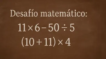 Desafío Matemático: este desafío para resolver sin apurarte