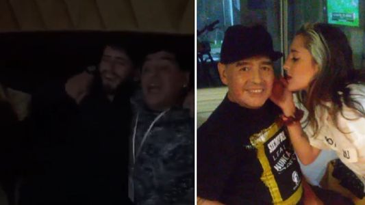 Diego Junior y Jana también recordaron a Diego Maradona