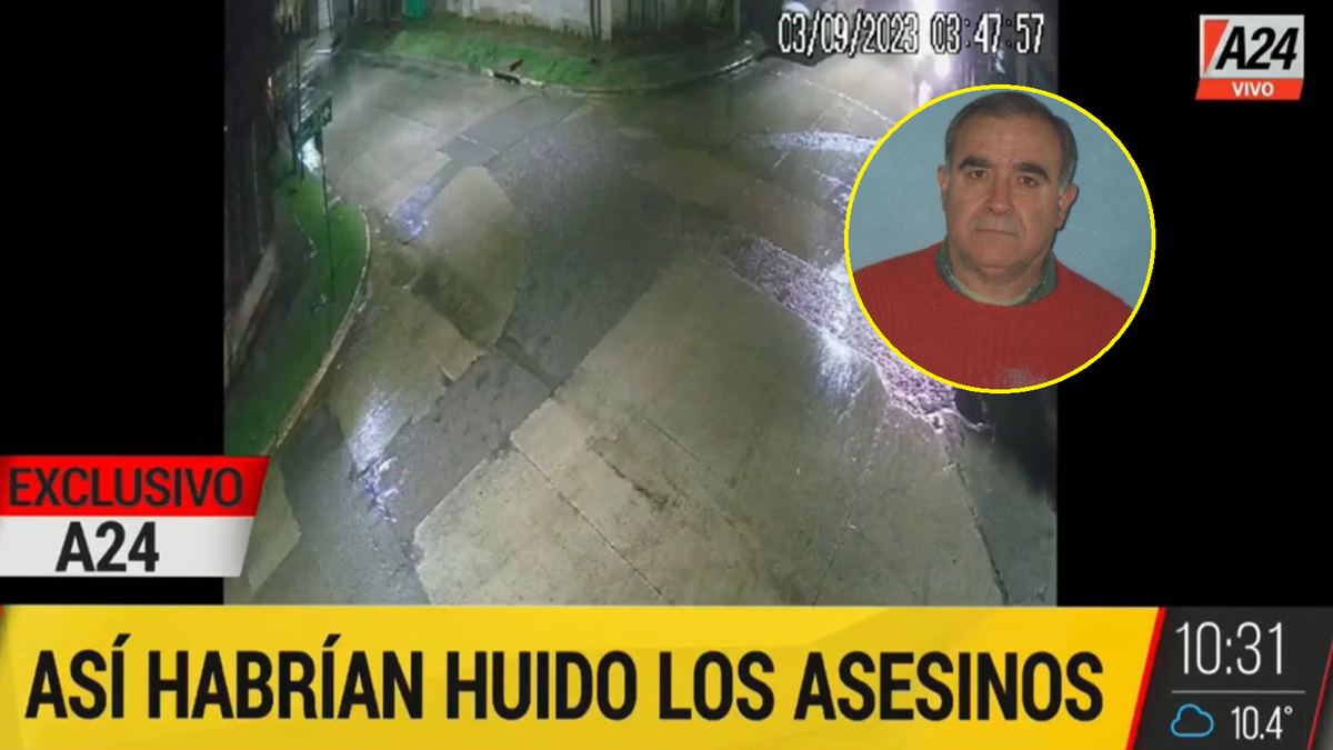 Video: así habrían huido los asesino del padre de un funcionario judicial