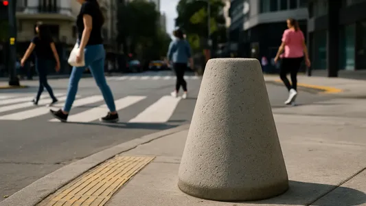 Para qué sirven los conos de cemento que aparecen en las veredas
