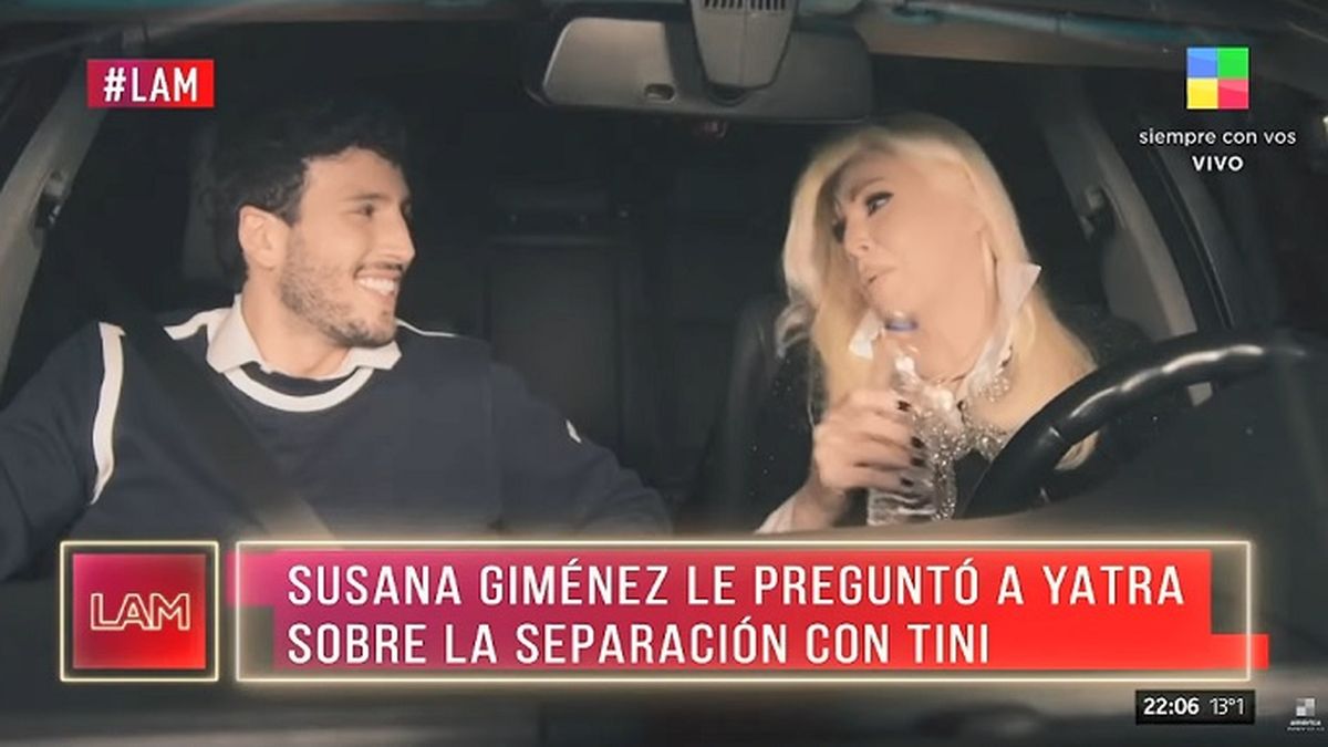Diplom&aacute;ticamente, Sebasti&aacute;n Yatra habl&oacute; de su separaci&oacute;n de Tini Stoessel en el especial que grab&oacute; con Susana Gim&eacute;nez.