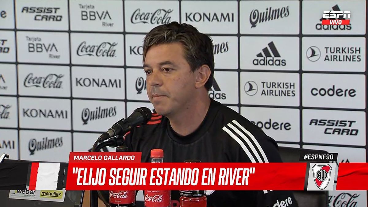 Marcelo Gallardo seguirá en River. 
