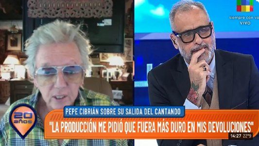 Pepe Cibrián reconoció que le pidieron que fuera más duro en sus devoluciones del Cantando 2020