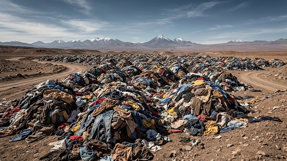 El desierto que se convirtió en un gigantesco cementerio de ropa: hay 60.000 toneladas de prendas