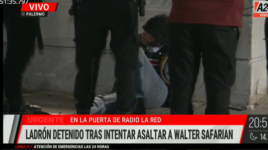 Intentaron robarle al periodista Walter Safarian con un cuchillo frente a Radio La Red