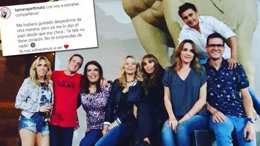 Tamara Pettinato se despidió del programa de Verónica Lozano: La tele no tiene corazón