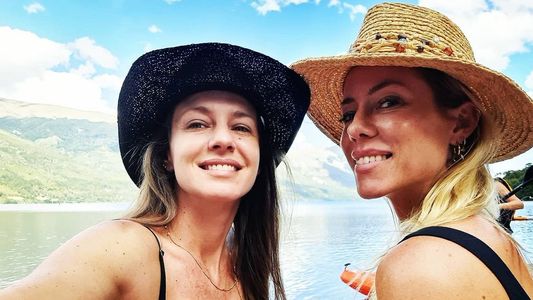 Nicole Neumann viajó a Bariloche para reencontrarse con su hermana, Gegé