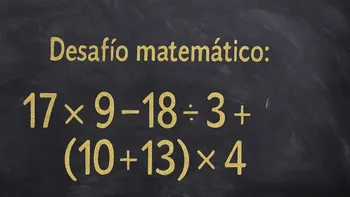 Desafío Matemático: este problema depende de el apuro