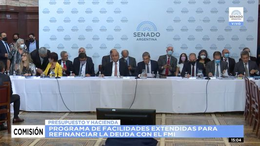Acuerdo con el FMI: con la presencia de Guzmán y Manzur, comenzó la reunión de Comisión de Hacienda en el Senado
