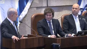 Milei fue premiado en el parlamento israelí en medio de los elogios de Netanyahu