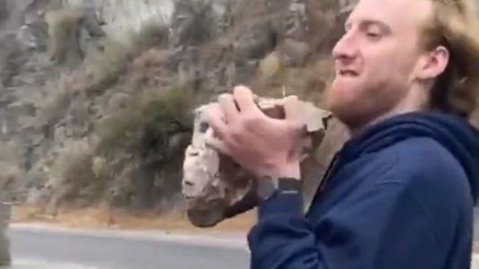 Video: imputaron al joven que tiró la piedra en el embudo del Dique San Roque y lo subió a Tik Tok