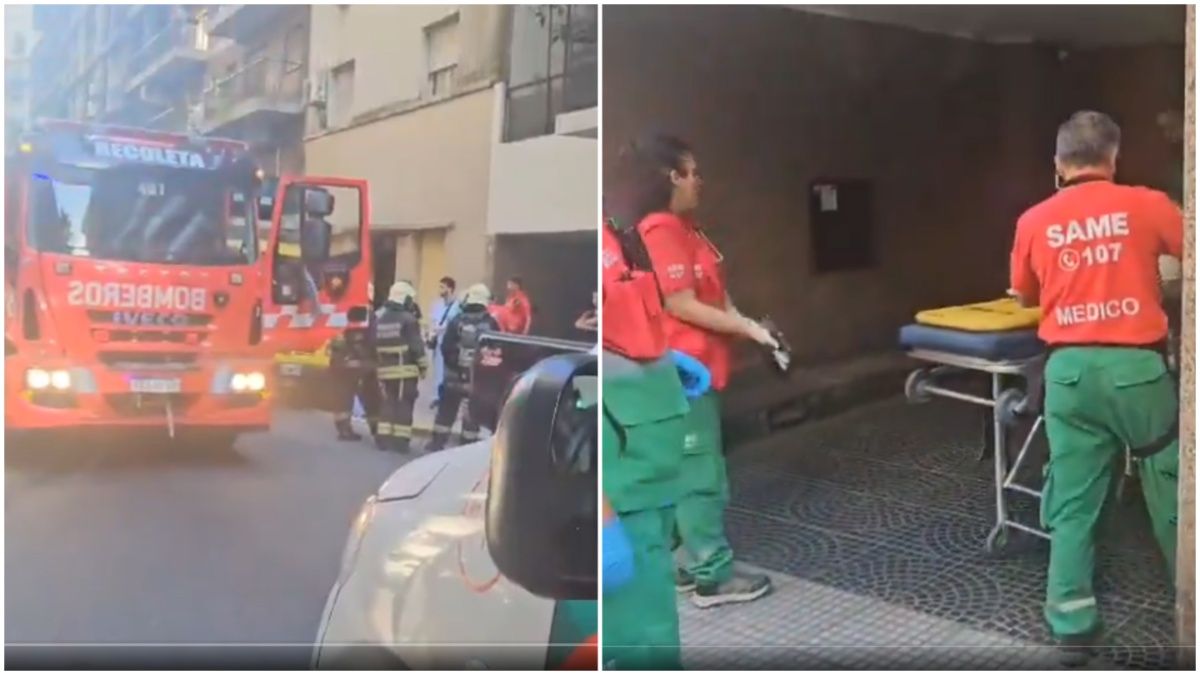 Fatal incendió el quinto piso de un edificio de Recoleta: un muerto