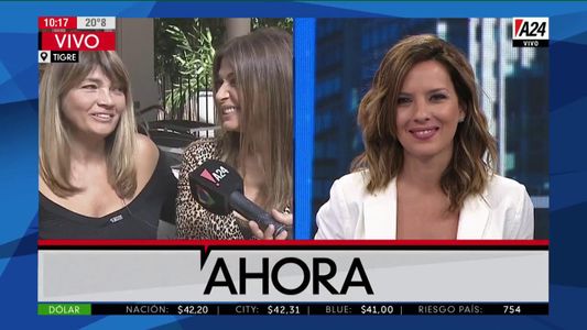 Catherine Fulop y su hermana Maribel juntas en A24