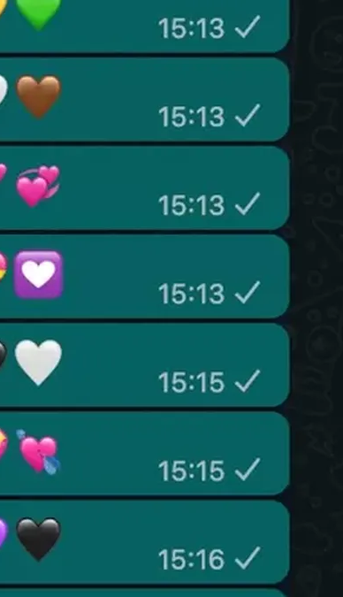 WhatsApp: qué significa el color de cada corazón de los emojis