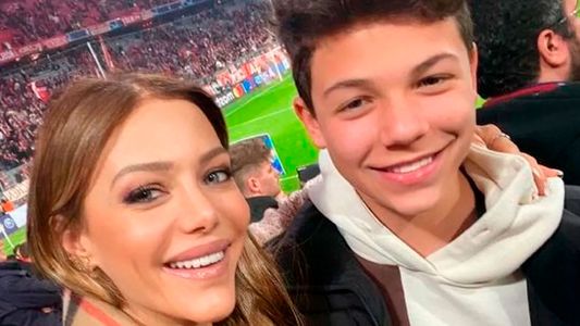 La sorprendente actitud de Evangelina Anderson en un partido de Bastian Demichelis