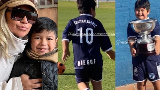 Tras la muerte de Diego Maradona, Dieguito Fernando volvió a entrenar: Feliz por vos mi amor