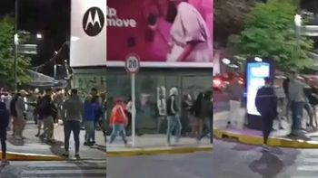 Violento robo piraña en Palermo (Foto: captura de video) Violento robo piraña en Palermo (Foto: captura de video)