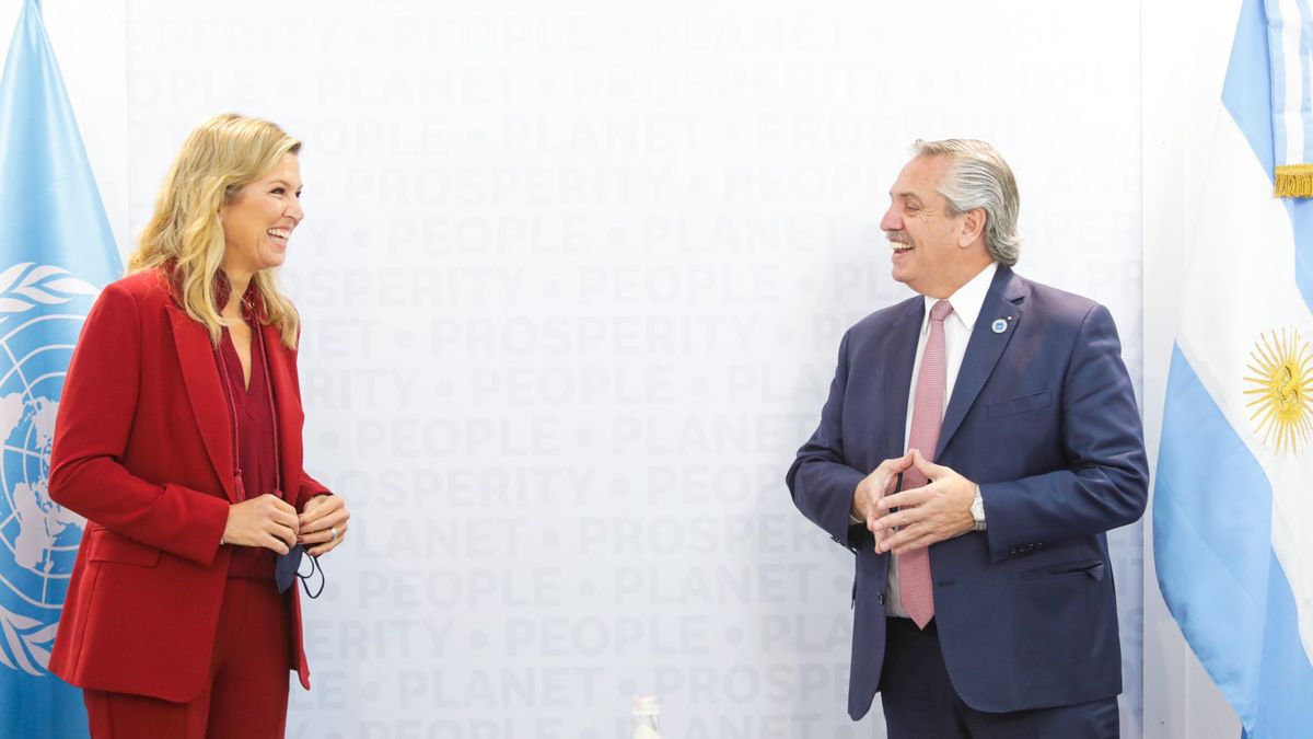 La reina Máxima y Alberto Fernández reunidos en la segunda jornada de la cumbre del G20