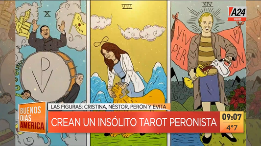 Crearon un tarot peronista con las figuras de Cristina, Néstor Kirchner, Perón, Evita y hasta Macri