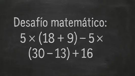 Desafío matemático: ¿en cuánto tiempo podés resolver la cuenta?