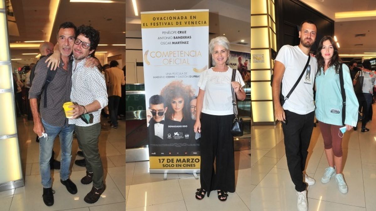 Los actores Gustavo Garzón y Peto Menahem, Cecilia Dopazo, y Cande Vetrano junto a su pareja.&nbsp;